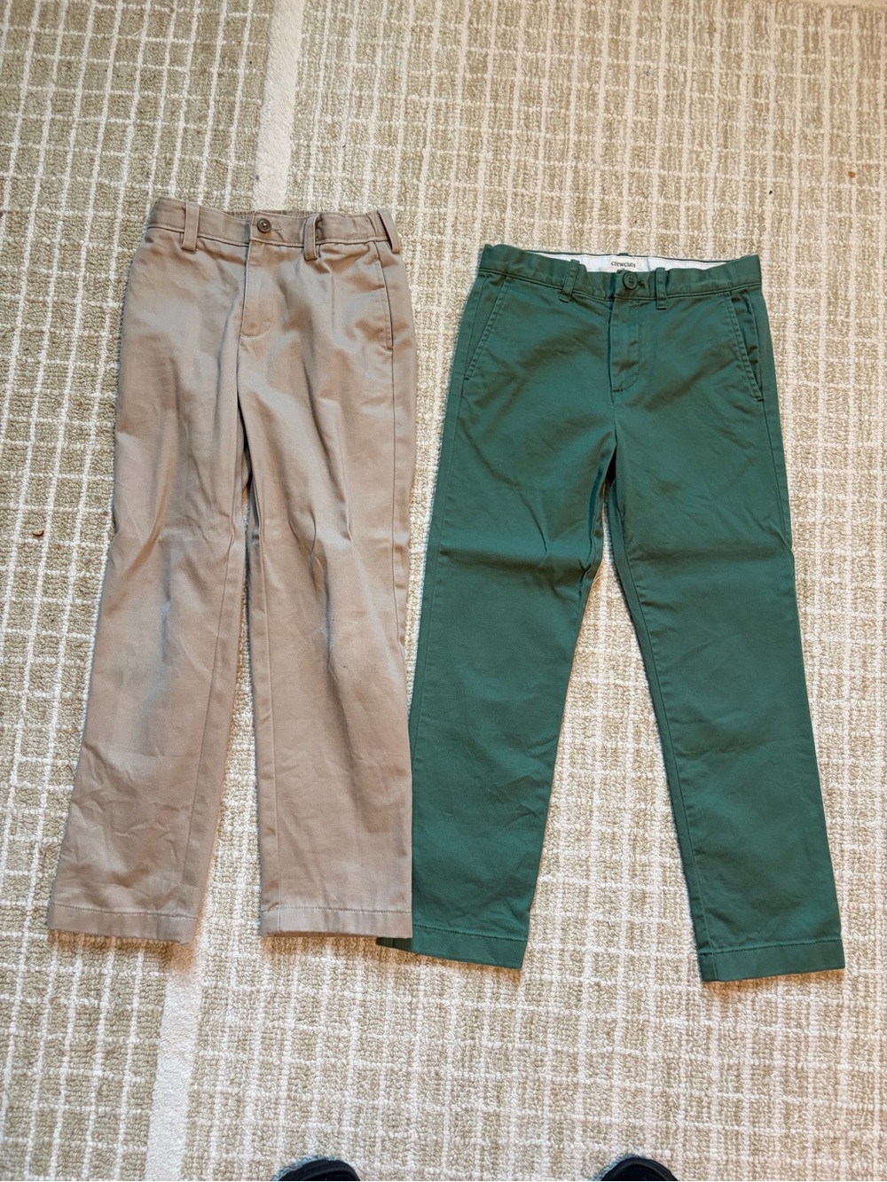 Lands' End and J Crew Kids Chinos bundle in Khaki and Green